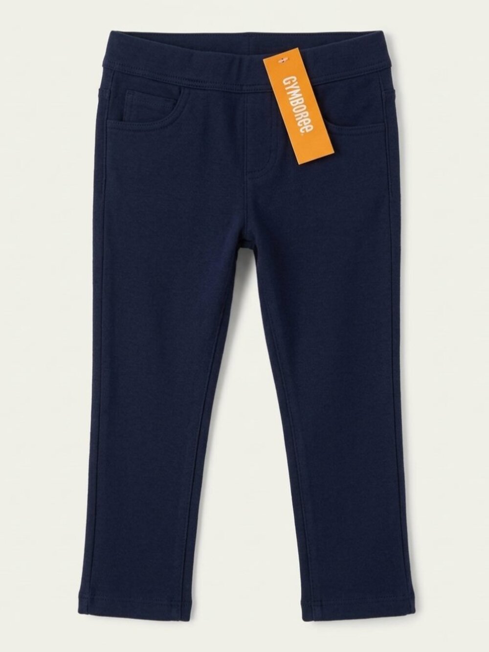 NEW Gymboree Navy Solid Elastic Waist Pull On Jeggings Leggings Pants Stretchy 3